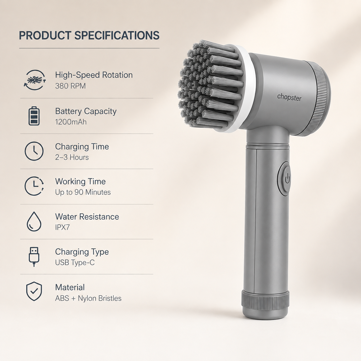 Electric Spin Scrubber