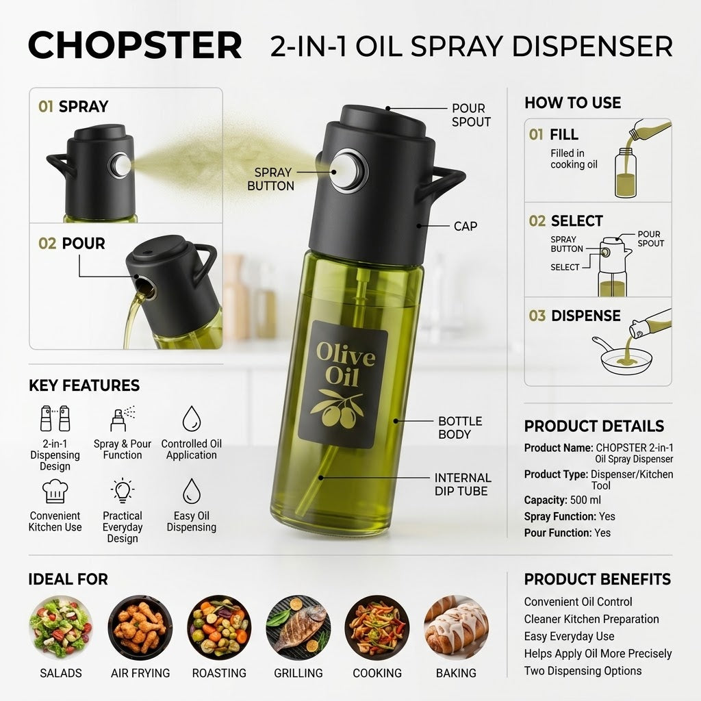 Olive Oil Spray Bottle