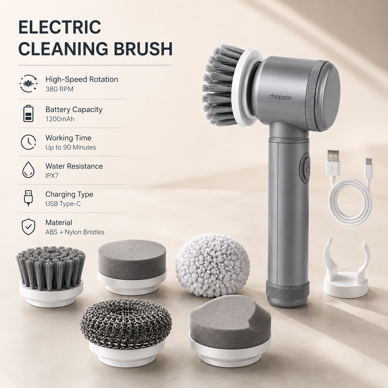 Electric Spin Scrubber