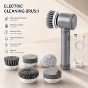 Rechargeable electric scrubber brush for sinks dishes and surfaces